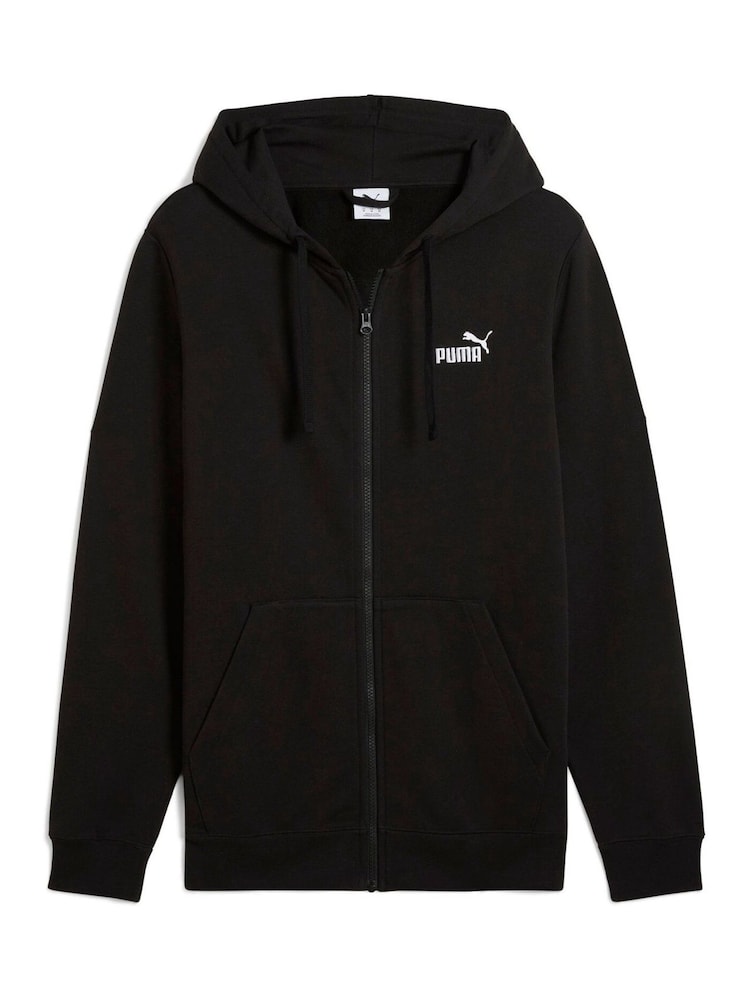 Чорний - Puma Mens Essentials No 1 Logo Full-Zip худі - Image 4 of 5