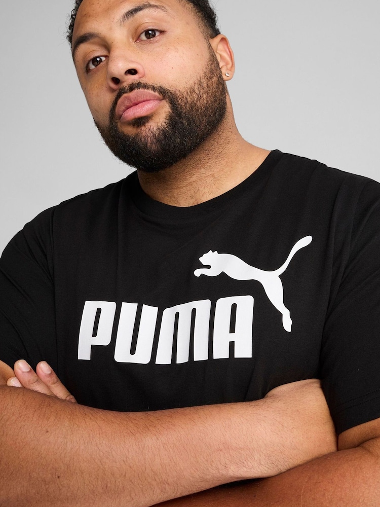 Puma Black Mens Essentials No. 1 Logo T-Shirt - Image 3 of 5