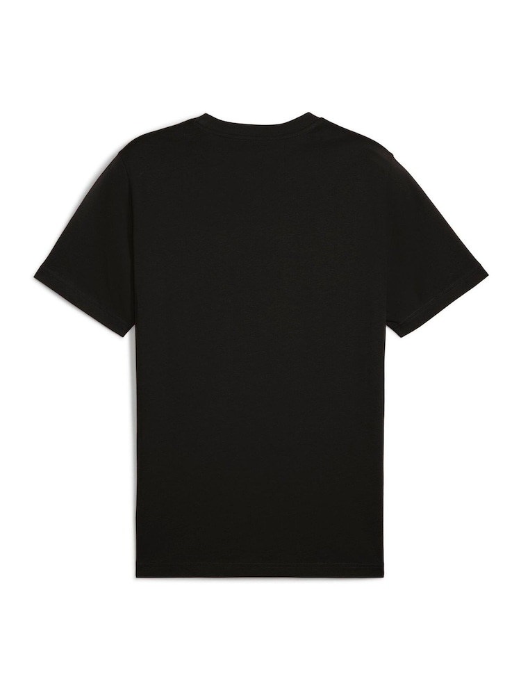 Puma Black Mens Essentials No. 1 Logo T-Shirt - Image 5 of 5