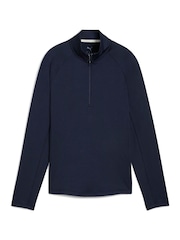 Puma Blue Womens Pure 20 Quarter-Zip Sweat Top - Image 1 of 2