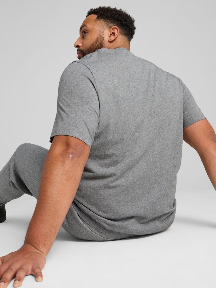 Puma Grey Mens Essentials No. 1 Logo T-Shirt - Image 2 of 5