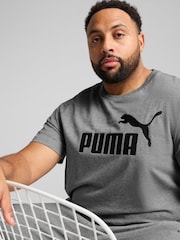 Puma Grey Mens Essentials No. 1 Logo T-Shirt - Image 3 of 5