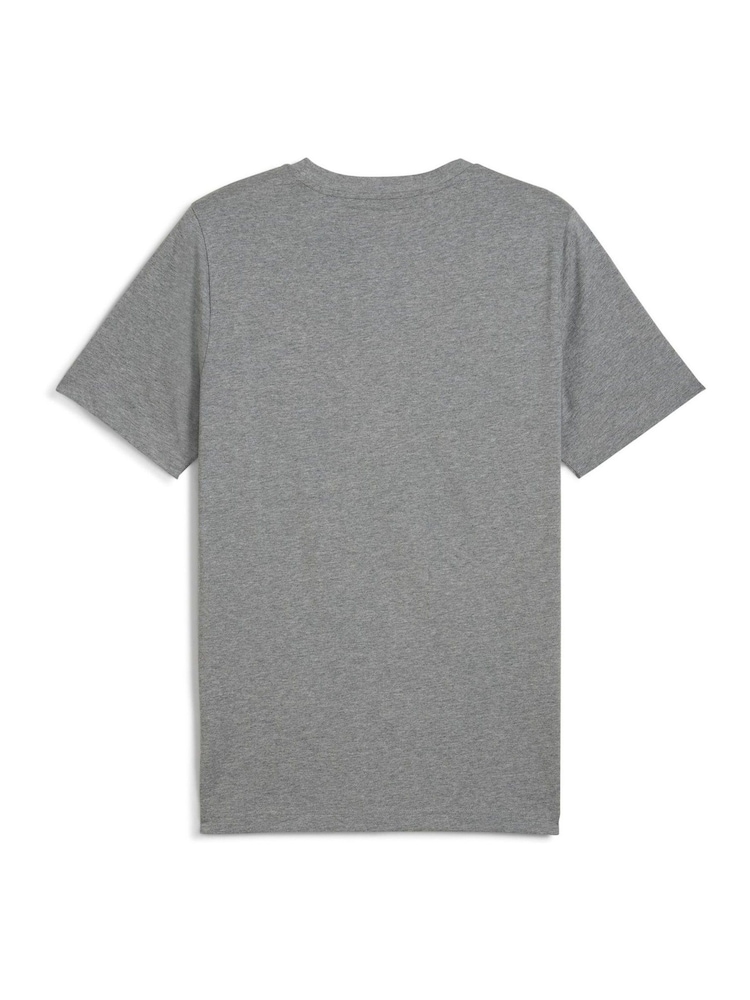 Puma Grey Mens Essentials No. 1 Logo T-Shirt - Image 5 of 5