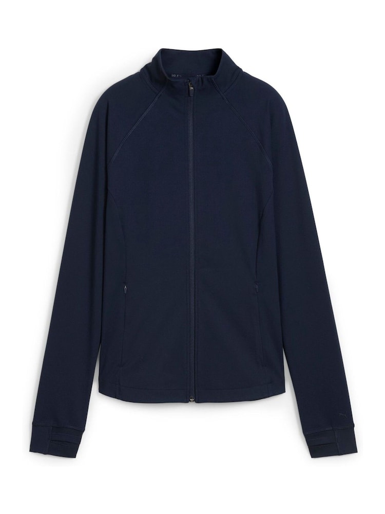 Puma Blue Womens CLOUDSPUN Tech Zip-Up Power Jacket - Image 1 of 2