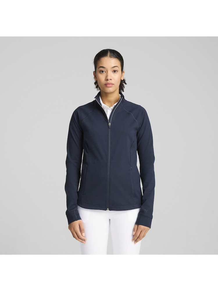 Puma Blue Womens CLOUDSPUN Tech Zip-Up Power Jacket - Image 1 of 3 Puma Blue Womens CLOUDSPUN Tech Zip-Up Power Jacket - Image 1 of 3