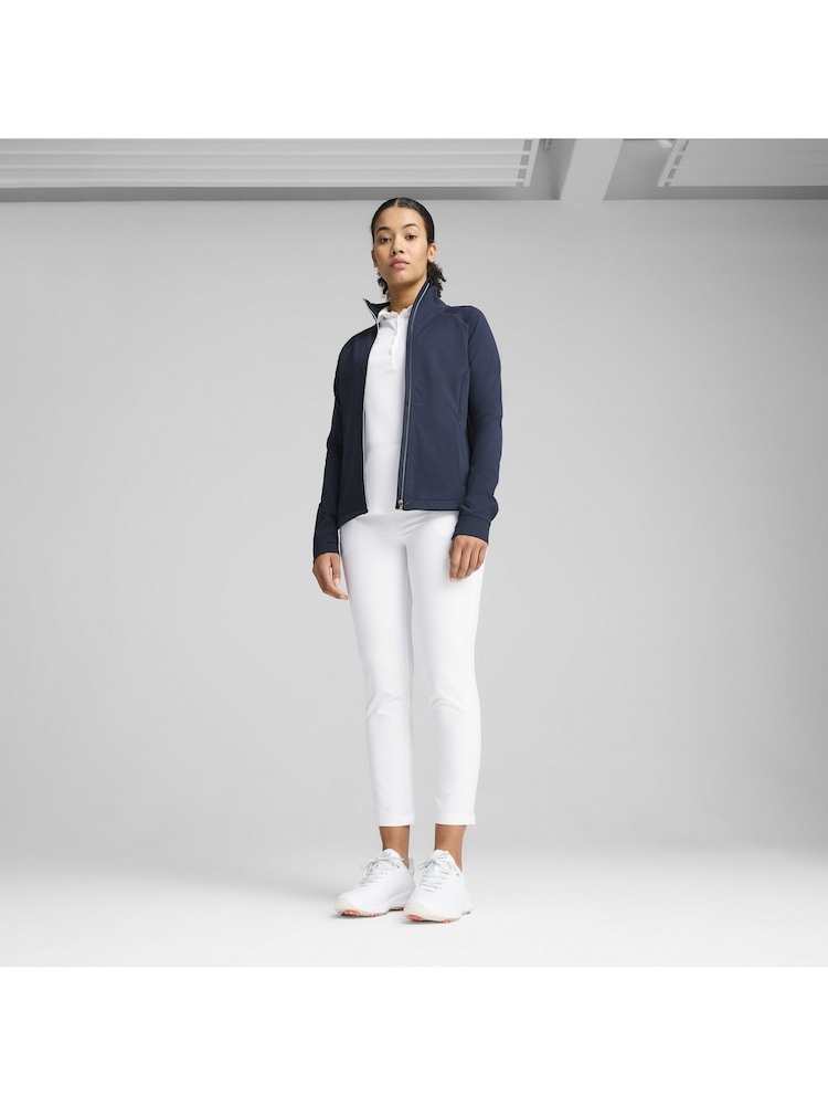 Puma Blue Womens CLOUDSPUN Tech Zip-Up Power Jacket - Image 2 of 3 Puma Blue Womens CLOUDSPUN Tech Zip-Up Power Jacket - Image 2 of 3