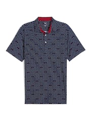 Puma Blue Mens Mattr Burgh Golf Polo Shirt - Image 1 of 2