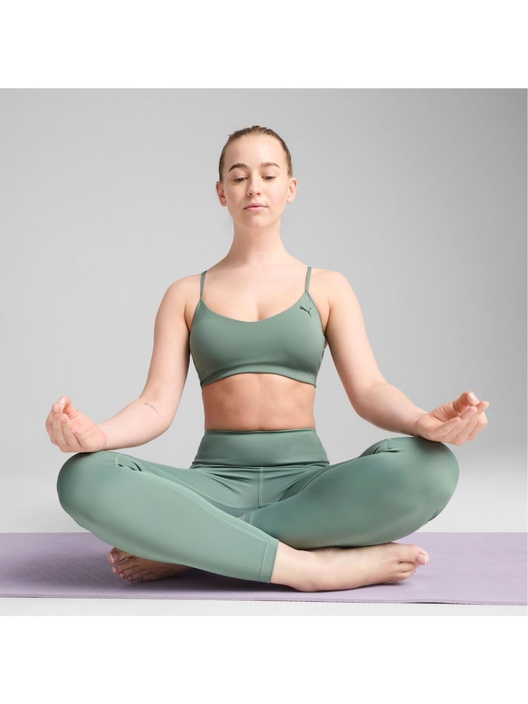 Puma Green Womens MOVE Bra Sports Top - Image 1 of 5