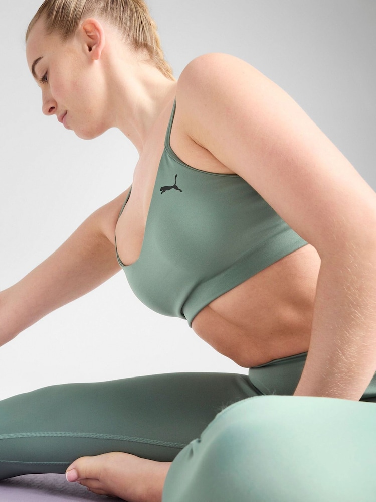Puma Green Womens MOVE Bra Sports Top - Image 5 of 5 Puma Green Womens MOVE Bra Sports Top - Image 5 of 5