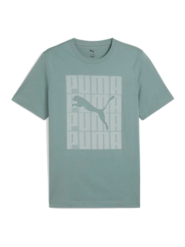 zelena - Puma moška majica z napisom in grafiko - Slika 2 iz 3