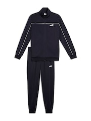 Puma Blue Mens Poly Piping Tracksuit - Image 4 of 5