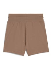 Puma Brown Womens WARDROBE ESS 4 Shorts - Image 3 of 3
