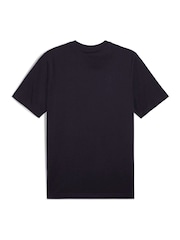 Puma Blue ESS Small No 1 Logo 100% Cotton T-Shirt - Image 3 of 3