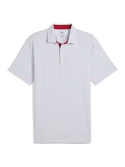 Puma White Mens Mattr Burgh Golf Polo Shirt - Image 1 of 2