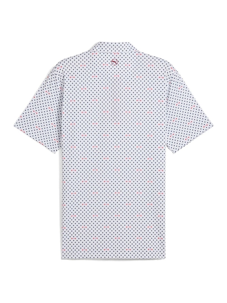 Puma White Mens Mattr Burgh Golf Polo Shirt - Image 2 of 2