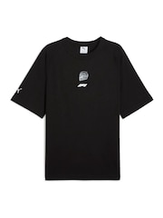 Puma Black Mens F1 Graphic Raglan T-Shirt - Image 2 of 3