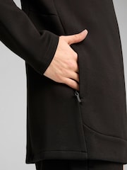 Preto - Puma capuz e zíper completo Evostripe masculino Hoodie - Imagem 3 de 5