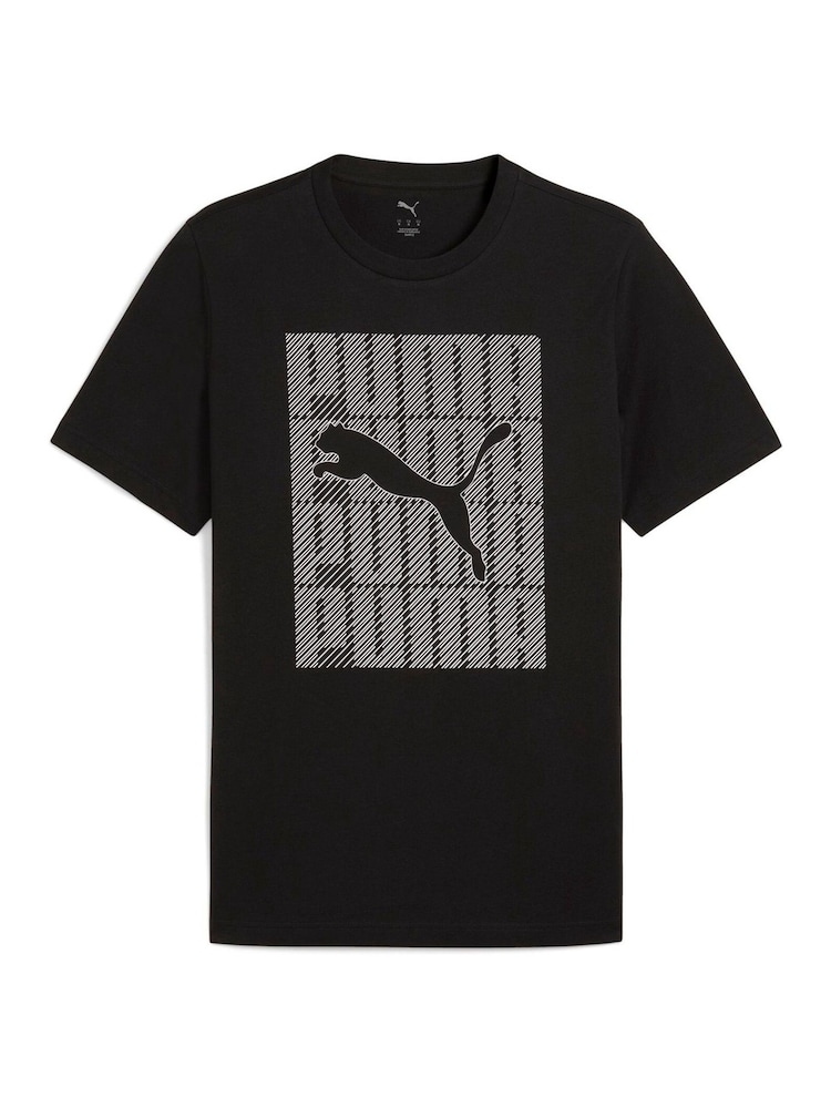 črna - Puma moška majica z napisom in grafiko - Slika 2 iz 3