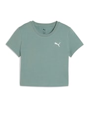 Puma Green Womens WARDROBE ESS Baby T-Shirt - Image 1 of 2