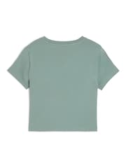 Puma Green Womens WARDROBE ESS Baby T-Shirt - Image 2 of 2