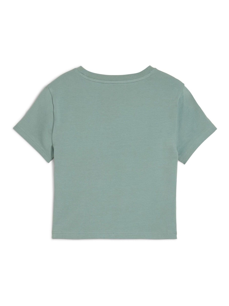 Puma Green Womens WARDROBE ESS Baby T-Shirt - Image 2 of 2