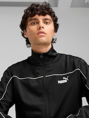 Puma Black Mens Poly Piping Tracksuit - Image 3 of 5