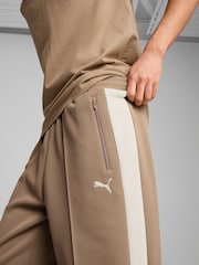 Puma Brown Mens T7 Always On Relaxed Track Joggers - Image 3 of 5