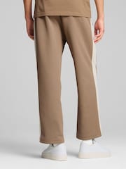 Puma Brown Mens T7 Always On Relaxed Track Joggers - Image 4 of 5
