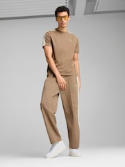 Puma Brown Mens T7 Always On Relaxed Track Joggers - Image 5 of 5