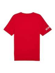 Puma Red Mens Scuderia Ferrari Race SDS T-Shirt - Image 3 of 3