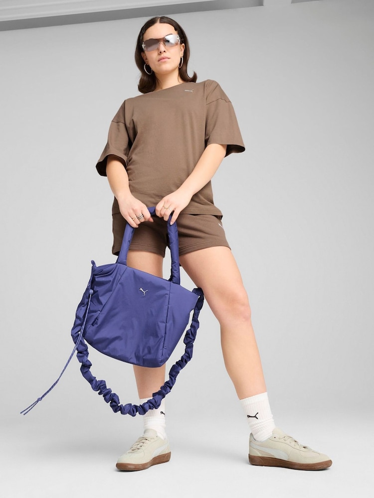 Puma Brown Womens Oversized WARDROBE ESS T-Shirt - Image 1 of 3