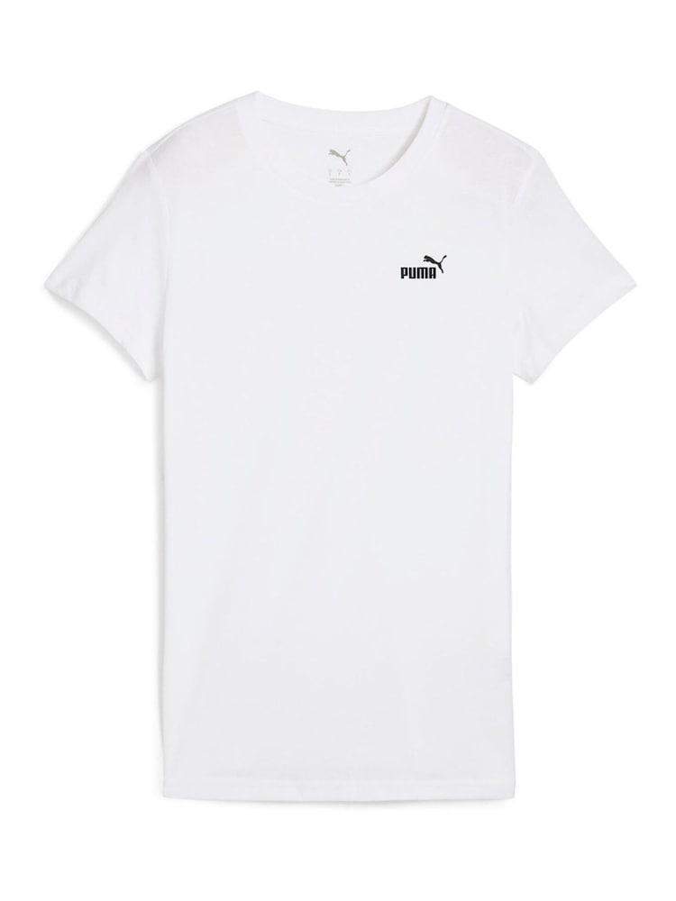 Puma White Womens ESS Small No. 1 Logo T-Shirt - Image 2 of 3 Puma White Womens ESS Small No. 1 Logo T-Shirt - Image 2 of 3