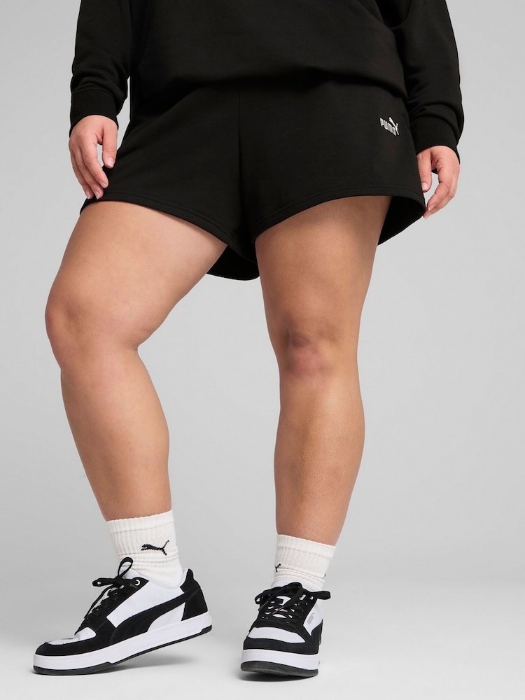 Schwarz - Puma Womens ESS Small No. 1 Logo 4'' Shorts - Bild 1 von 5