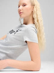 Puma Grey Womens ESS No. 1 Logo T-Shirt - Image 5 of 5