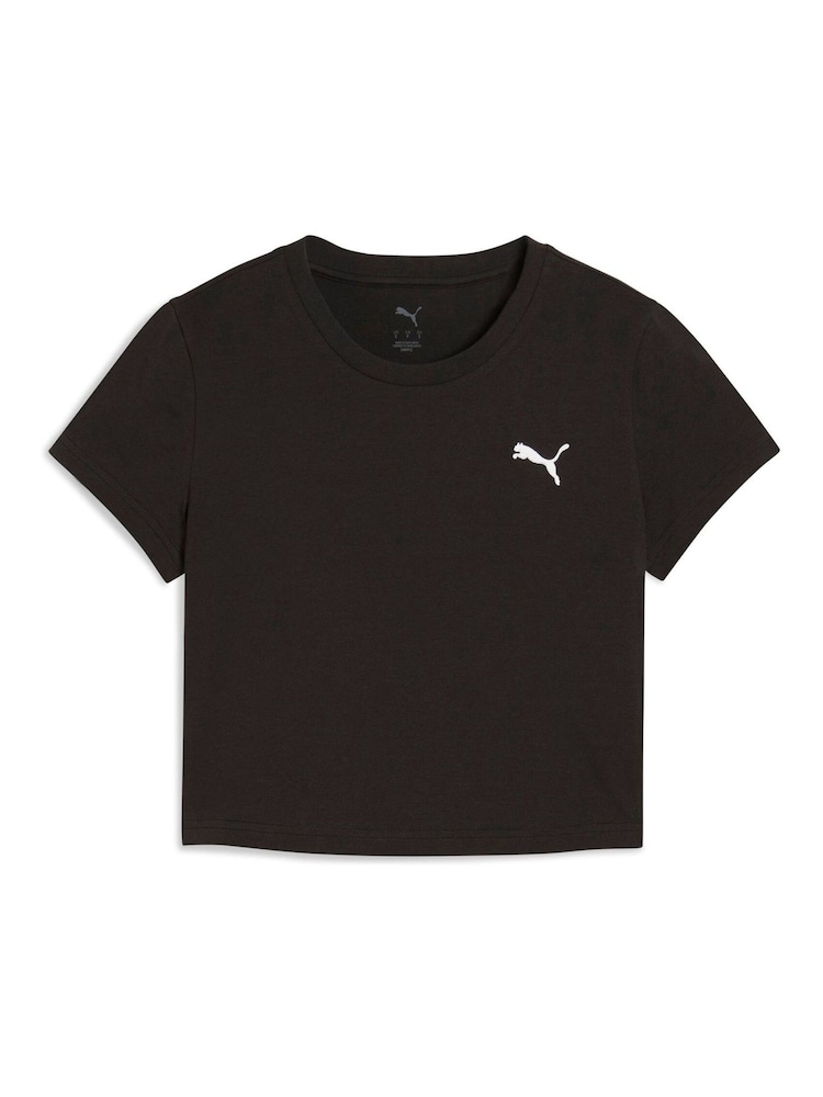 Negro - Puma Womens WARDROBE ESS Baby T-Shirt - Imagen 2 de 3