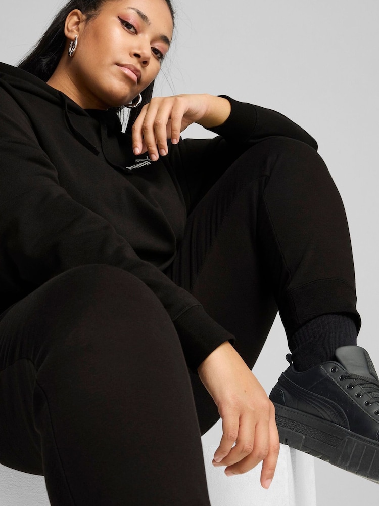 Puma Black Womens Essentials Small No. 1 Logo Sweatpants - Image 5 of 5