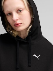 Puma Black Womens ESS ELEVATED Comfort Rib Hoodie - Image 3 of 5