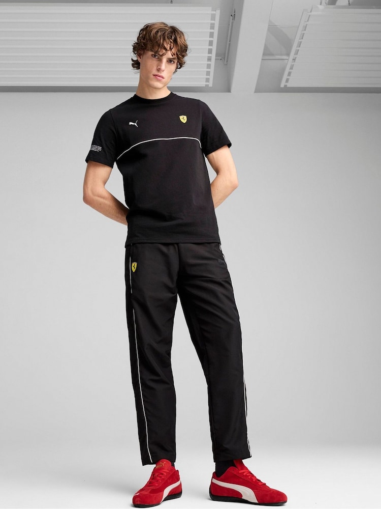 Puma Black Mens Scuderia Ferrari Race SDS T-Shirt - Image 1 of 3