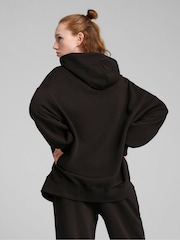 Puma Black Oversized Womens Wardrobe Essentials Hoodie - Image 2 of 5