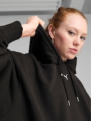 Puma Black Oversized Womens Wardrobe Essentials Hoodie - Image 3 of 5