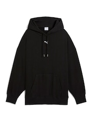 Puma Black Oversized Womens Wardrobe Essentials Hoodie - Image 4 of 5