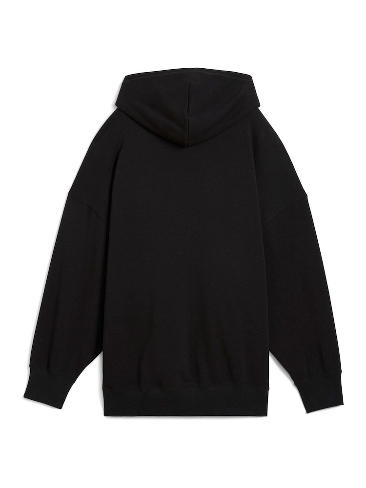 Puma Black Oversized Womens Wardrobe Essentials Hoodie - Image 5 of 5