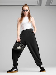 Negro - Puma Womens WARDROBE ESS Relaxed Sweatpants - Imagen 1 de 5
