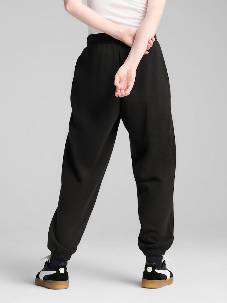Negro - Puma Womens WARDROBE ESS Relaxed Sweatpants - Imagen 2 de 5