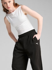 Negro - Puma Womens WARDROBE ESS Relaxed Sweatpants - Imagen 3 de 5