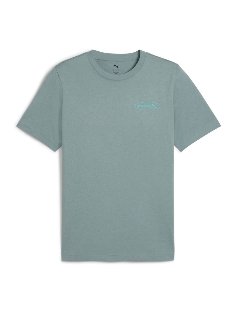 Green - Puma Mens Graphics 3 Circles T-Shirt - Image 2 of 3