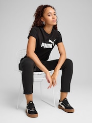 Puma Black Womens ESS No. 1 Logo T-Shirt - Image 3 of 3