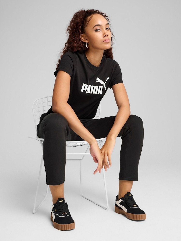 Puma Black Womens ESS No. 1 Logo T-Shirt - Image 3 of 3