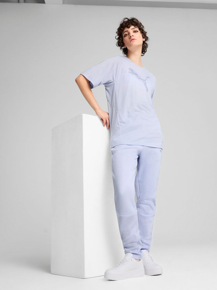 Puma Blue Womens Evostripe Relaxed T-Shirt - Image 1 of 3