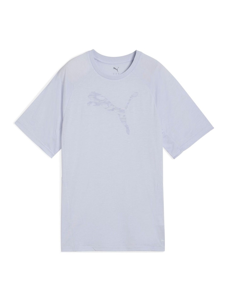 Puma Blue Womens Evostripe Relaxed T-Shirt - Image 2 of 3